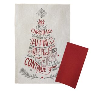 Set x 2 Arbol Rojo y Gris