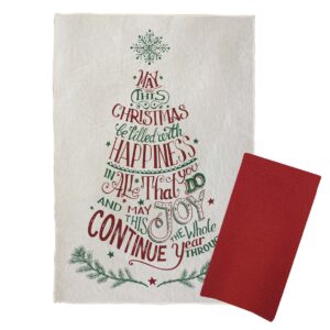 Set x 2 Arbol Rojo y Verde