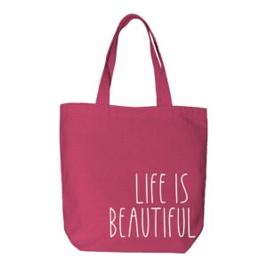 Bolso Life is Beatiful Fucsia