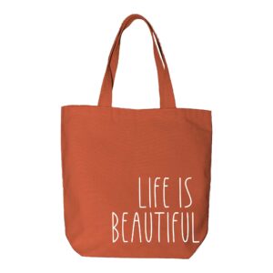 Bolso Life is Beatiful Naranja